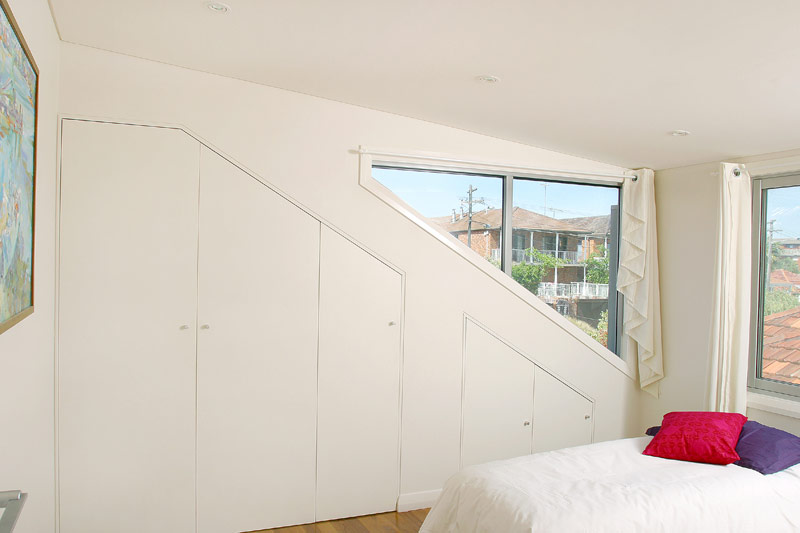 Subtle semi addition Maroubra - front bedroom