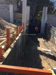 Mosman waterview apartment building begin construction - lap pool takes shape