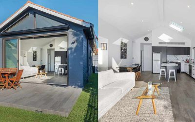 Modest exterior expansive interior Maroubra rear addition is completed