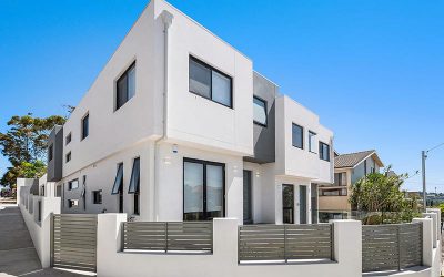Rose Bay corner duplex completed
